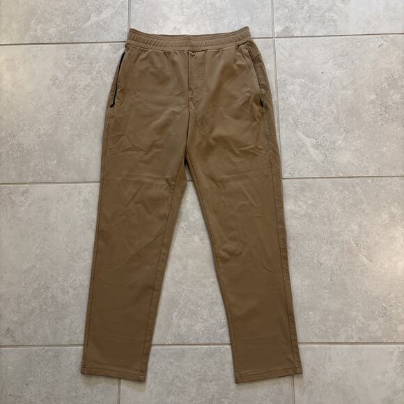 Public Rec Pants Mens 30/28 Beige All Day Everyday Sweatpants Jogger Atheisure - Picture 1 of 12